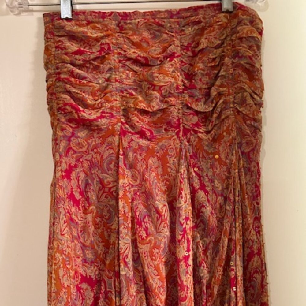 Barami silk skirt mid-calf